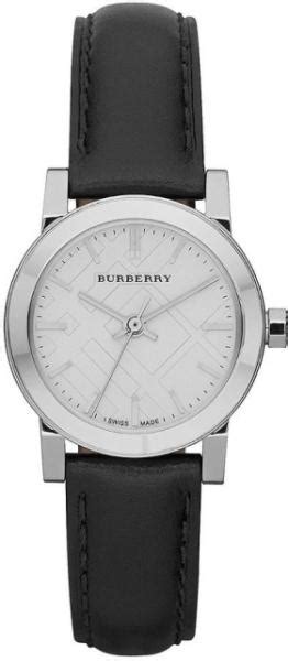 Burberry BU9206 Women's Black Leather Strap White Dial Watch